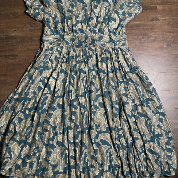 Anthropologie Katerina Button Front Midi Dress.  NWT Plus Size US 26 - Picture 13 of 13